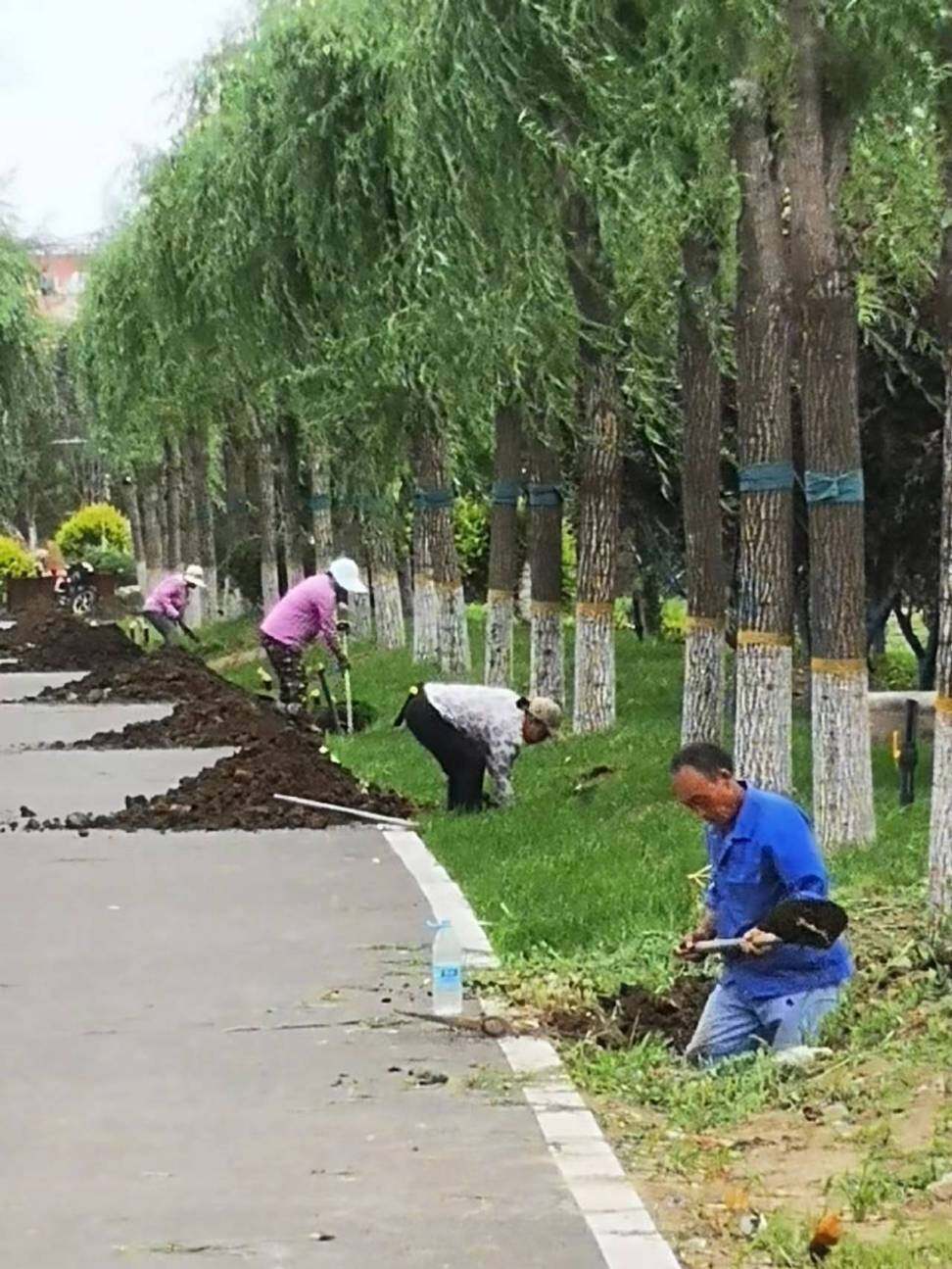 2022年改造中的运粮河公园