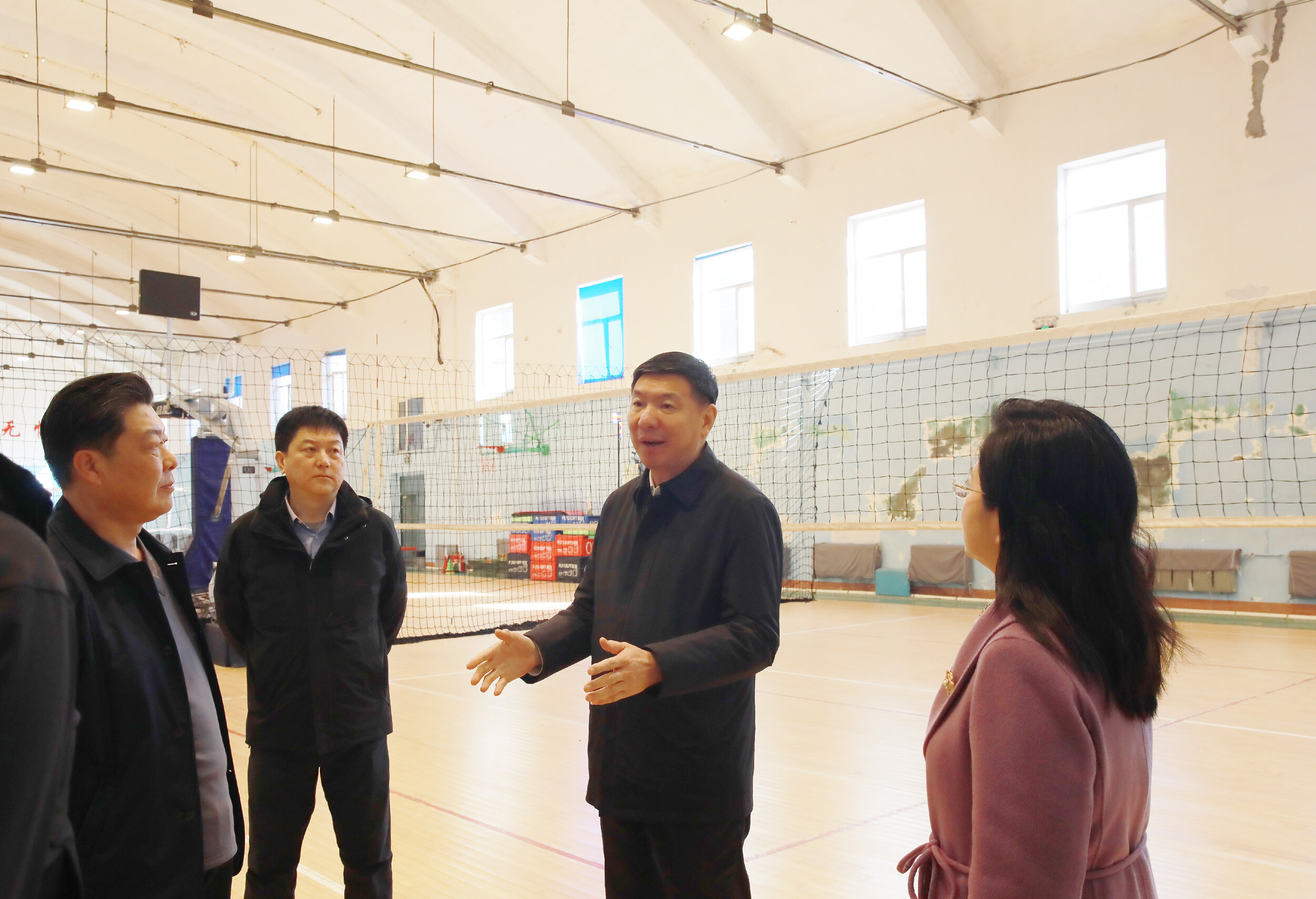 王忠昆到市体育训练学校调研。