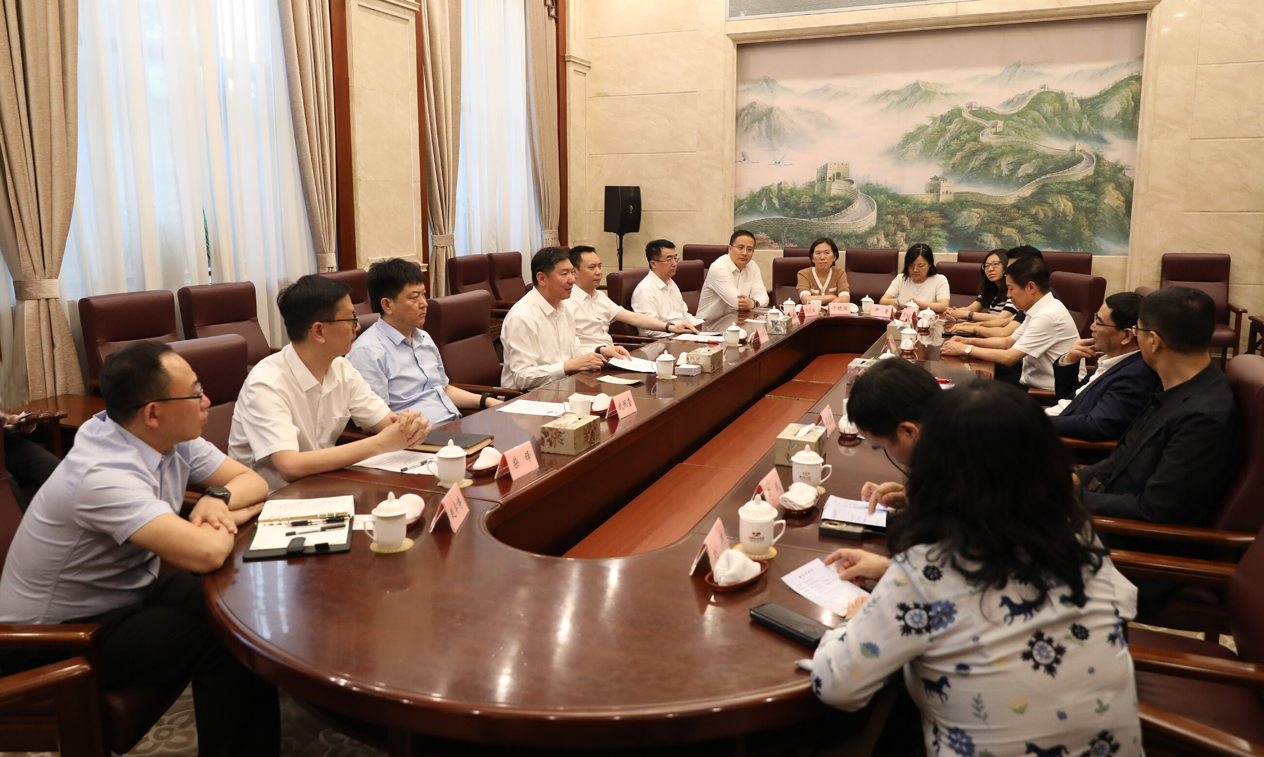 会前，王忠昆、吴开华会见潘复生、冯文胜和部分专家学者。