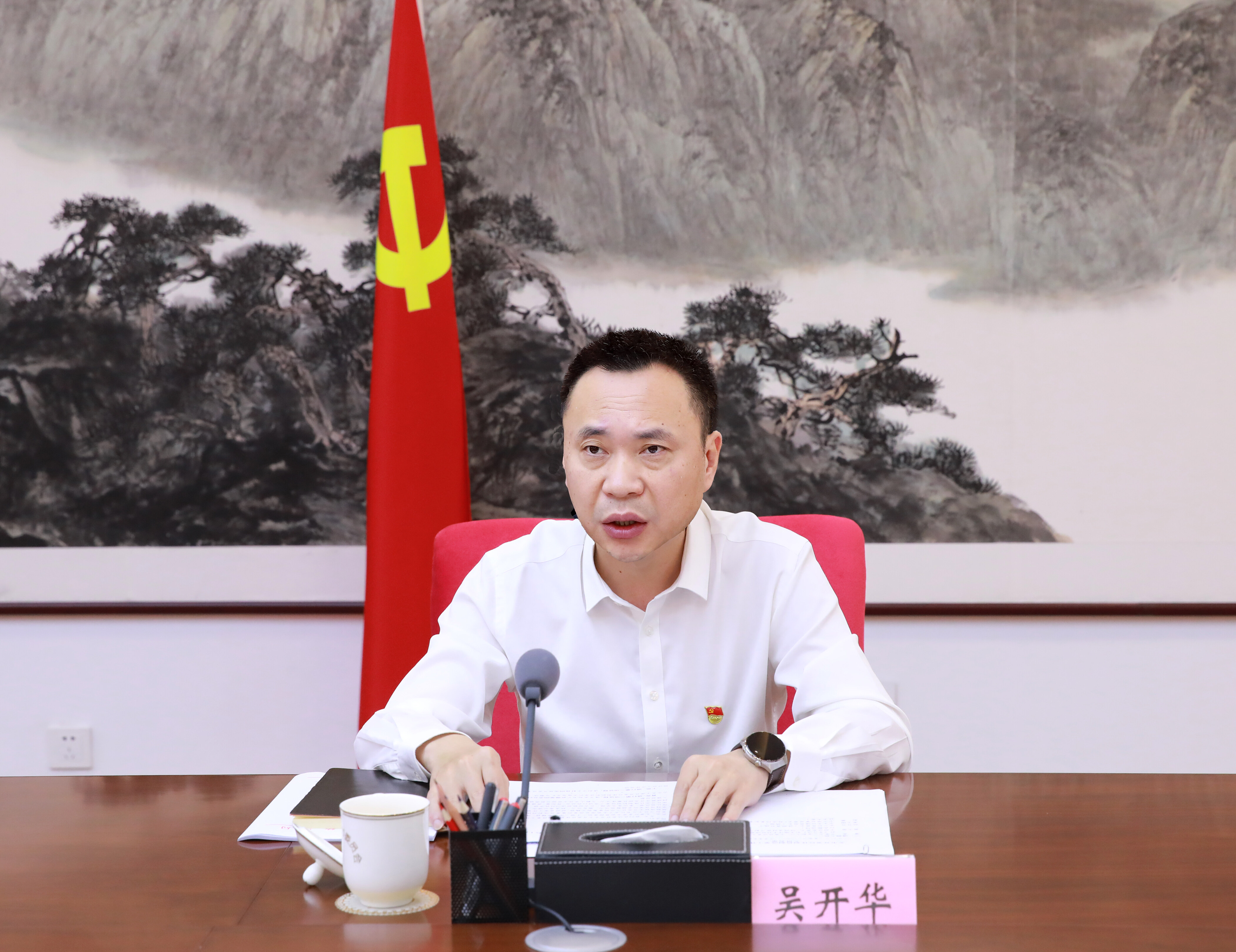 市委副书记、市长吴开华主持会议。