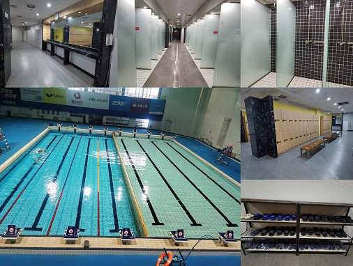 鞍山奥体中心游泳馆内部照片