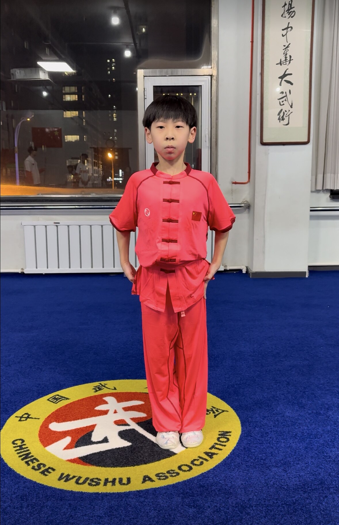 鞍山市武术队队员认真训练,备战省运会