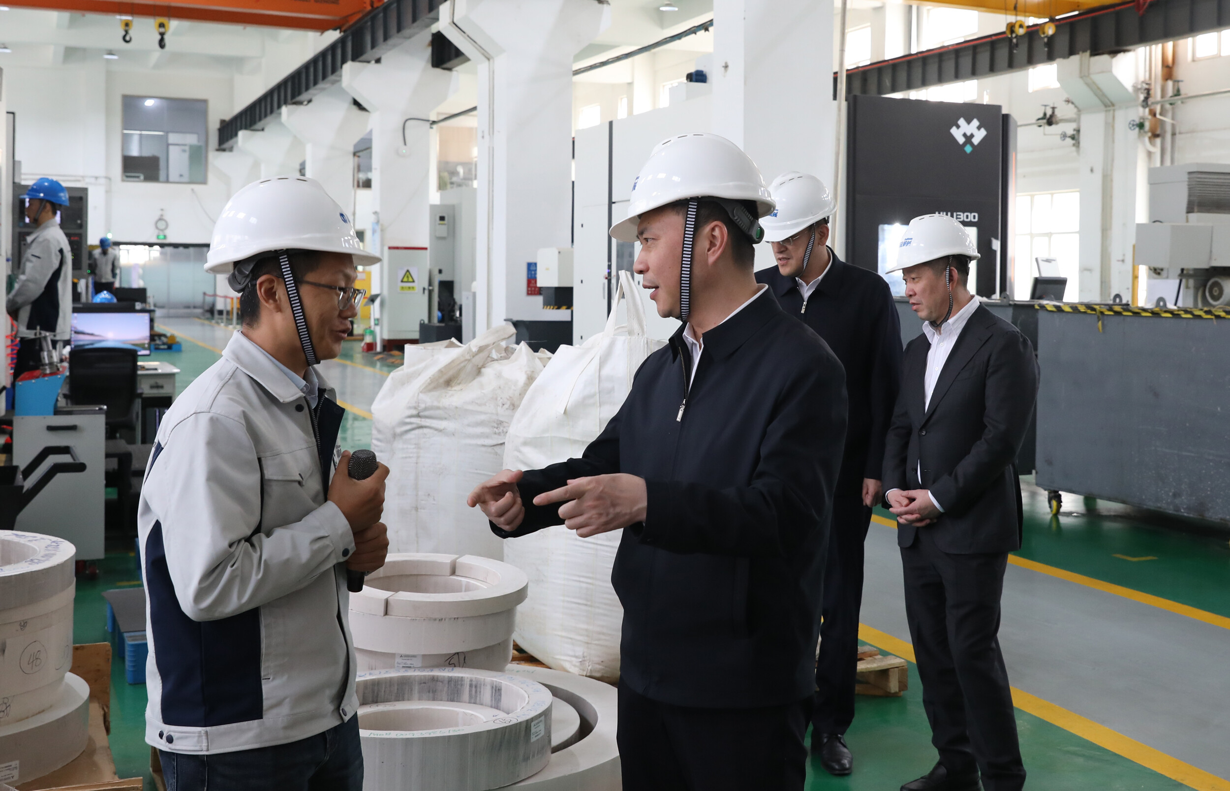 吴开华到质旋机械工程（辽宁）有限公司调研督导项目建设工作。