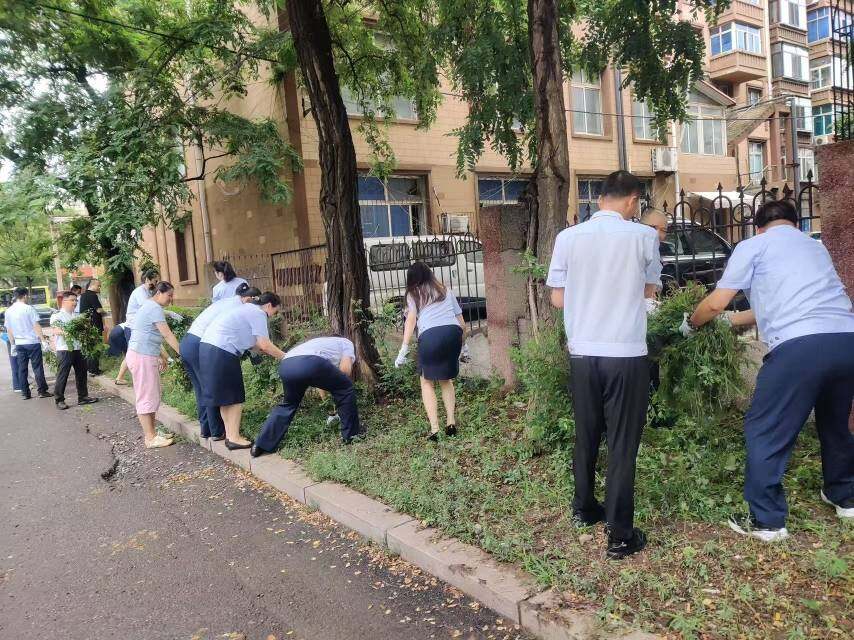 开展“党员先锋践初心 美化家园暖民心”志愿服务活动。